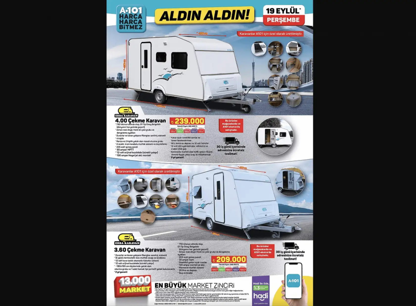 A101 19 Eylül 2024 aktüel ürünler kataloğu