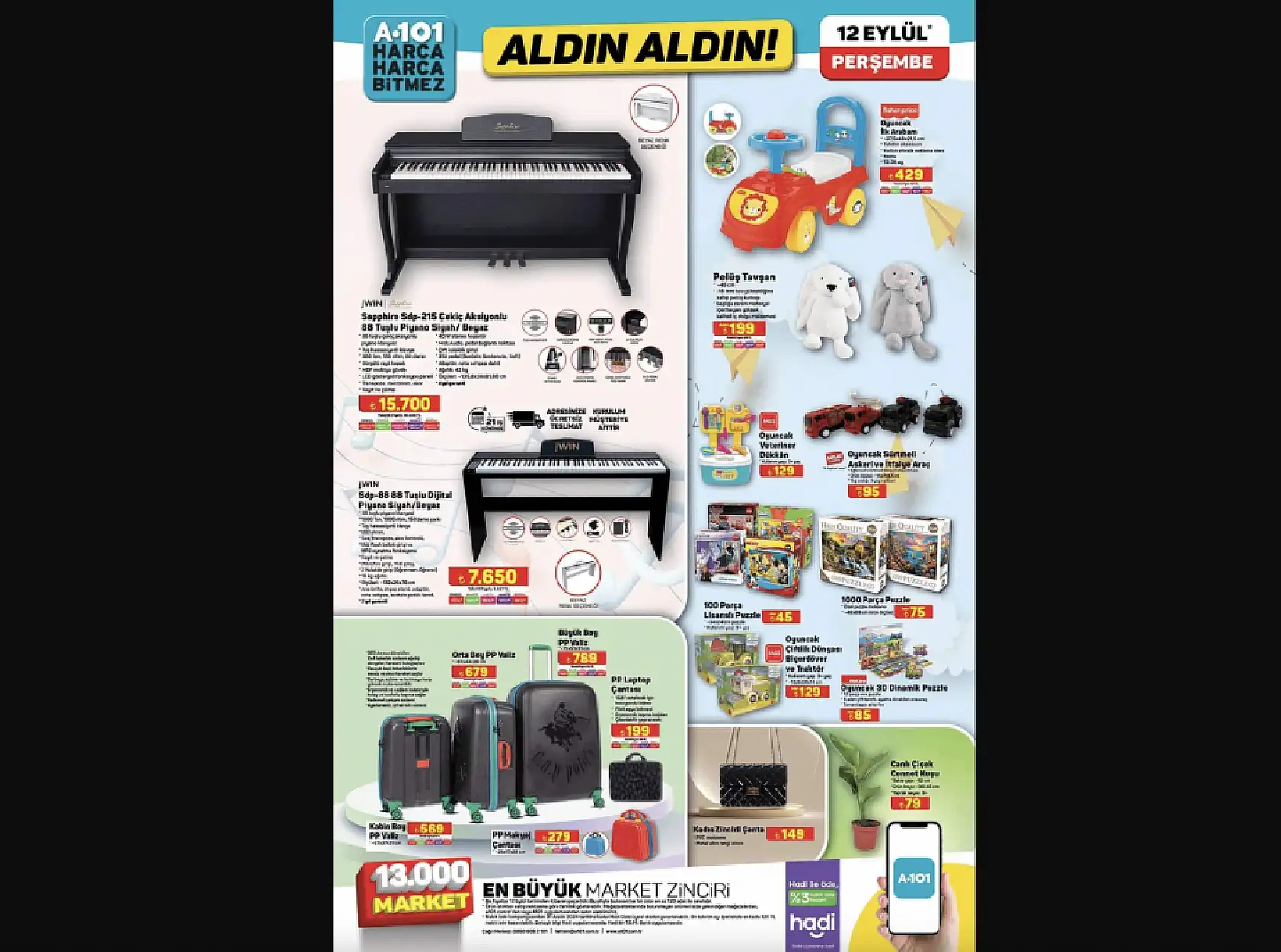 A101 19 Eylül 2024 Aktüel Ürünler Kataloğu