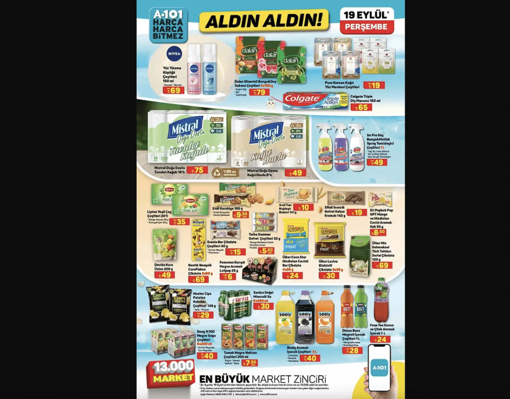 A101 19 Eylül 2024 aktüel ürünler kataloğu