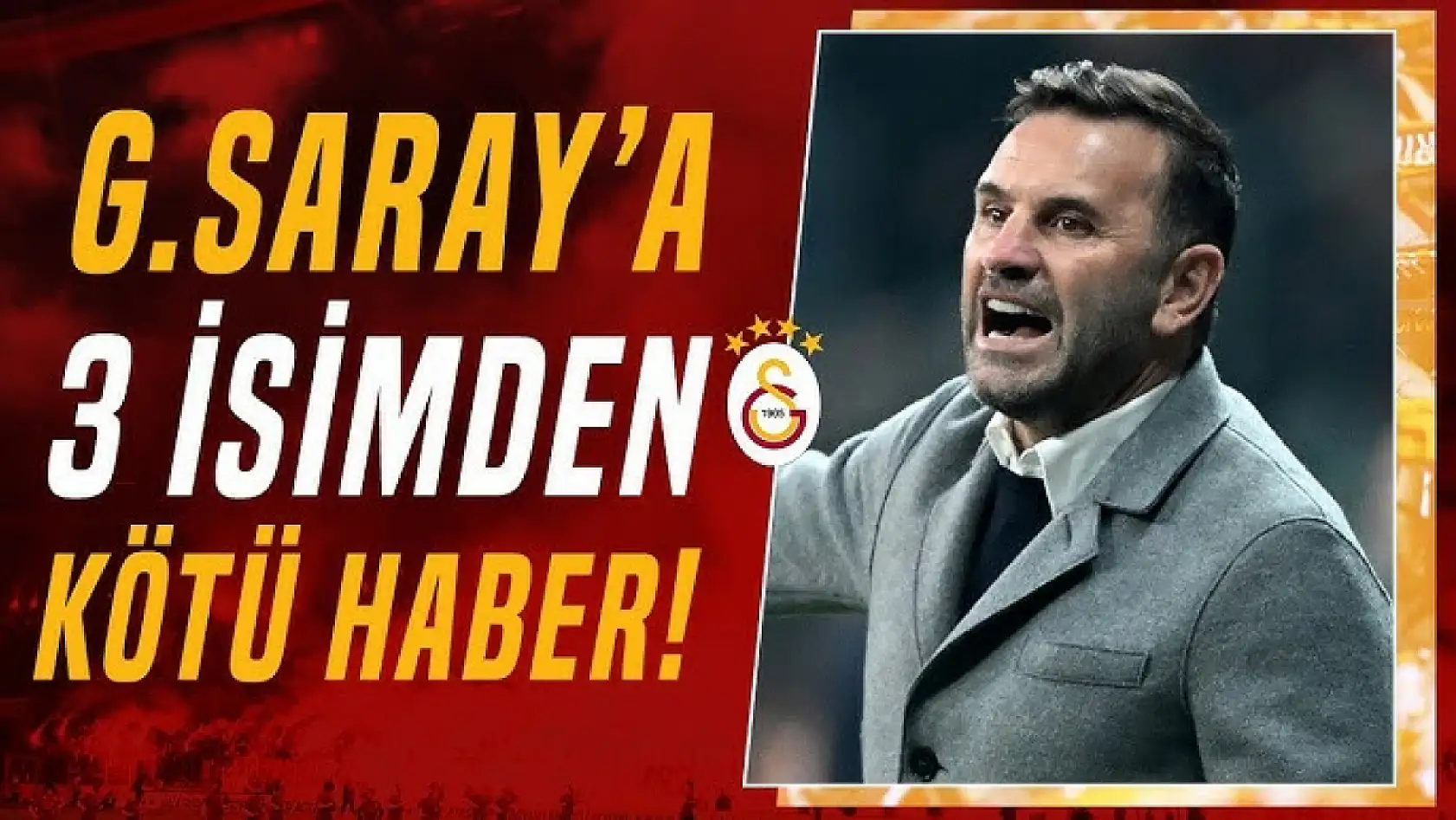 Galatasaray'da Antalyaspor maçı öncesi 3 eksik
