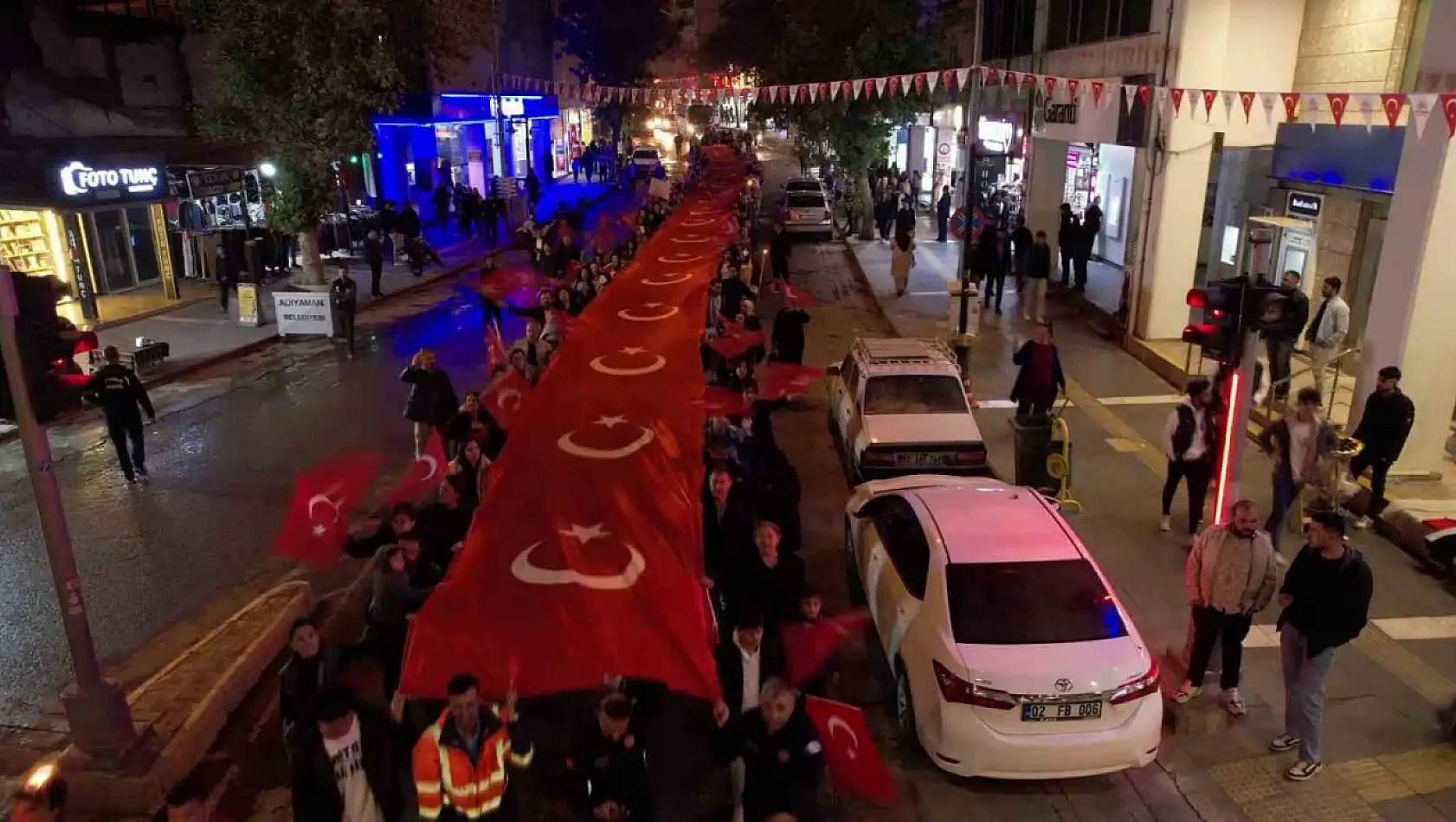 Adıyaman'da Cumhuriyet'in 101. yılı coşkusu