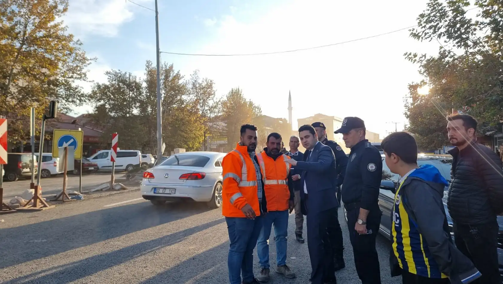 Gölbaşı'nda ana yol çalışması bitti, yol trafiğe açıldı