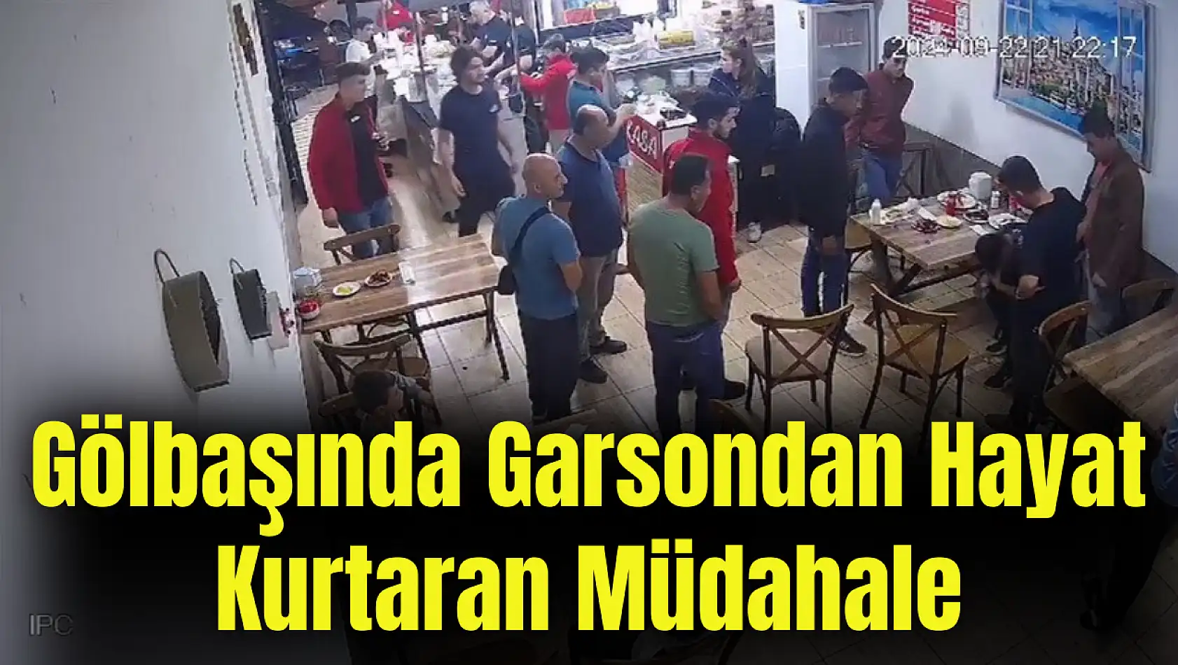 Gölbaşında Garsondan hayat kurtaran müdahale