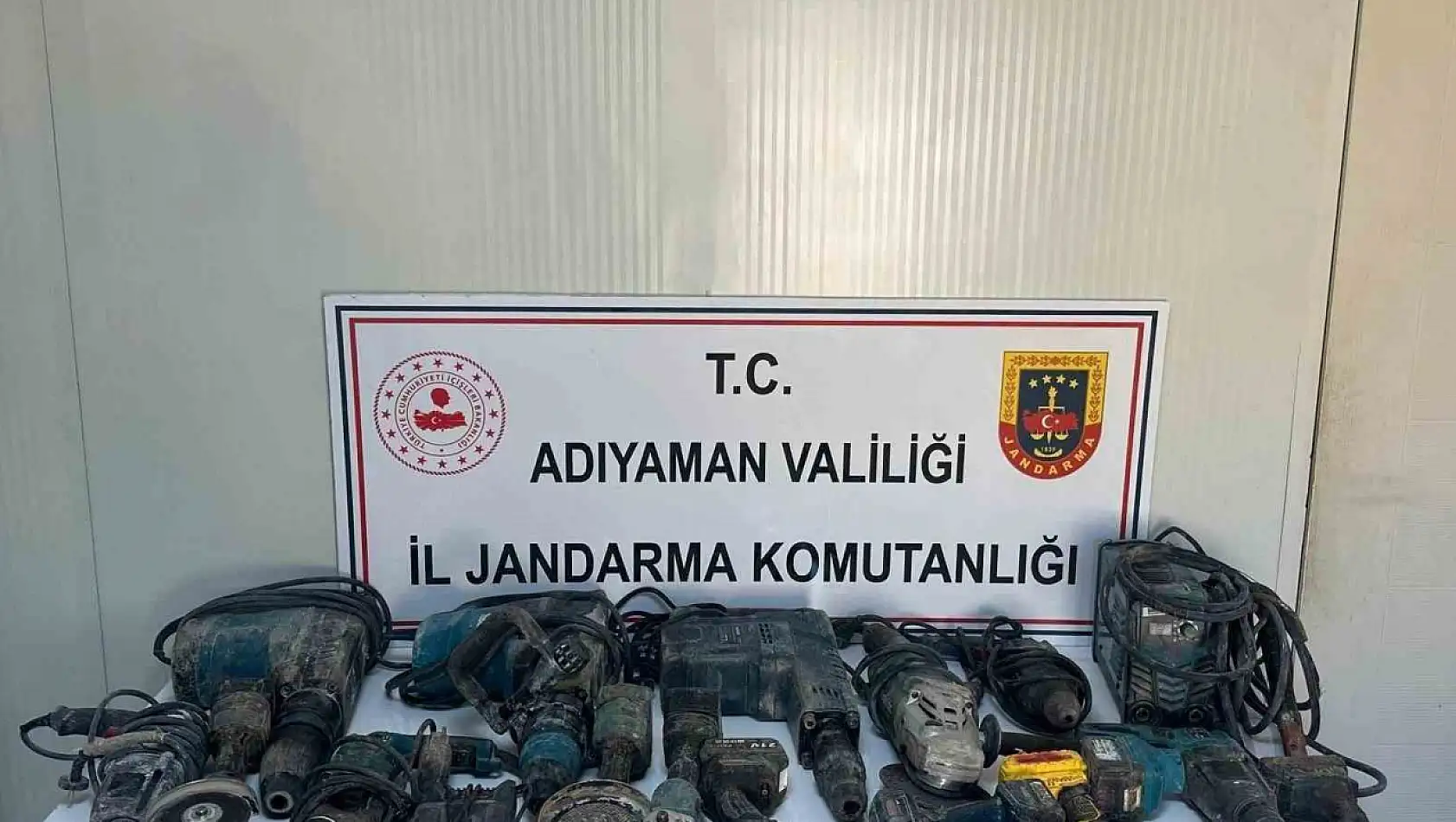 Adıyaman'da inşaat malzemesi çalan şahıs gözaltına alındı