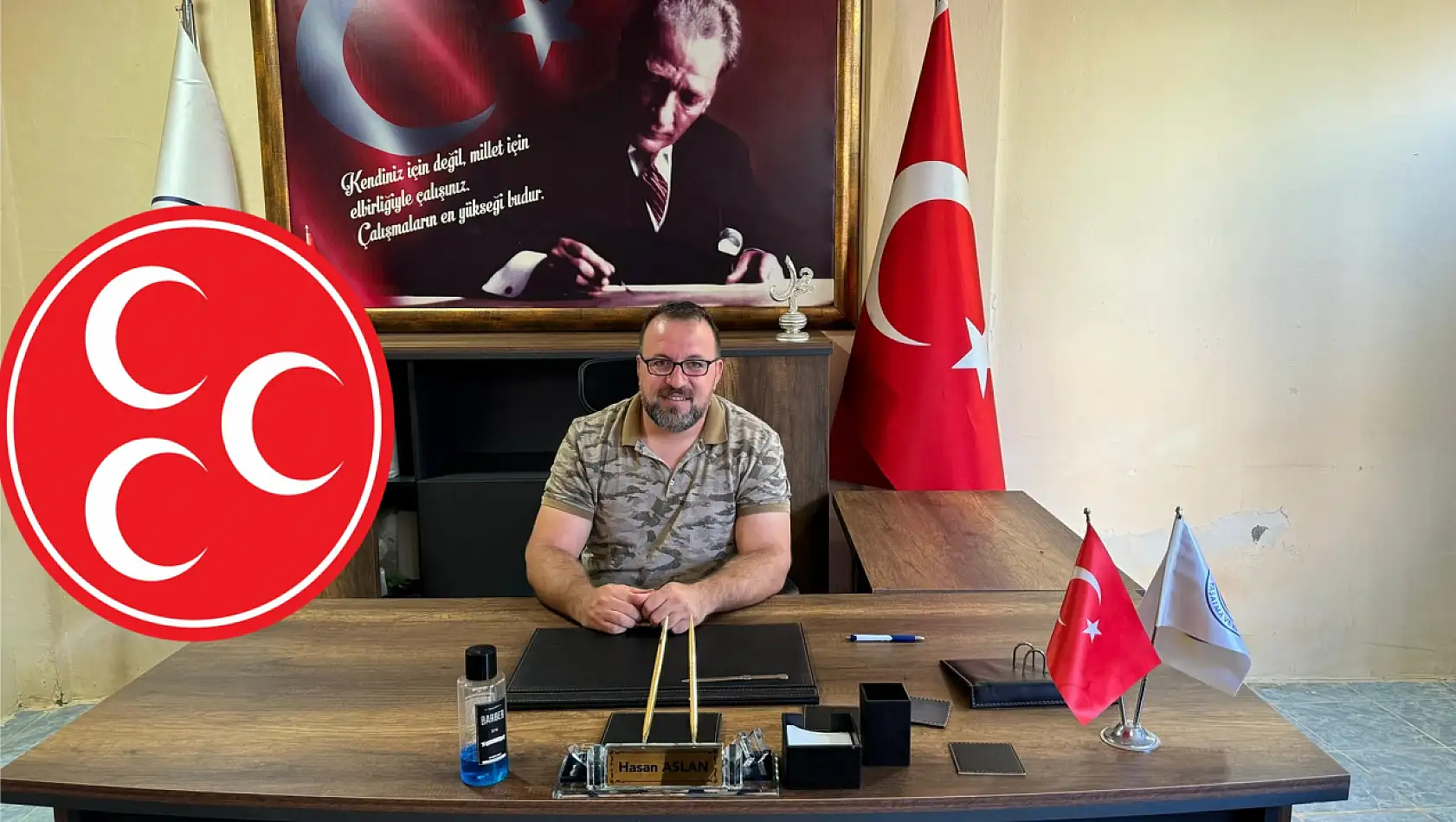 MHP Gerger ilçe başkanlığına Hasan Aslan atandı