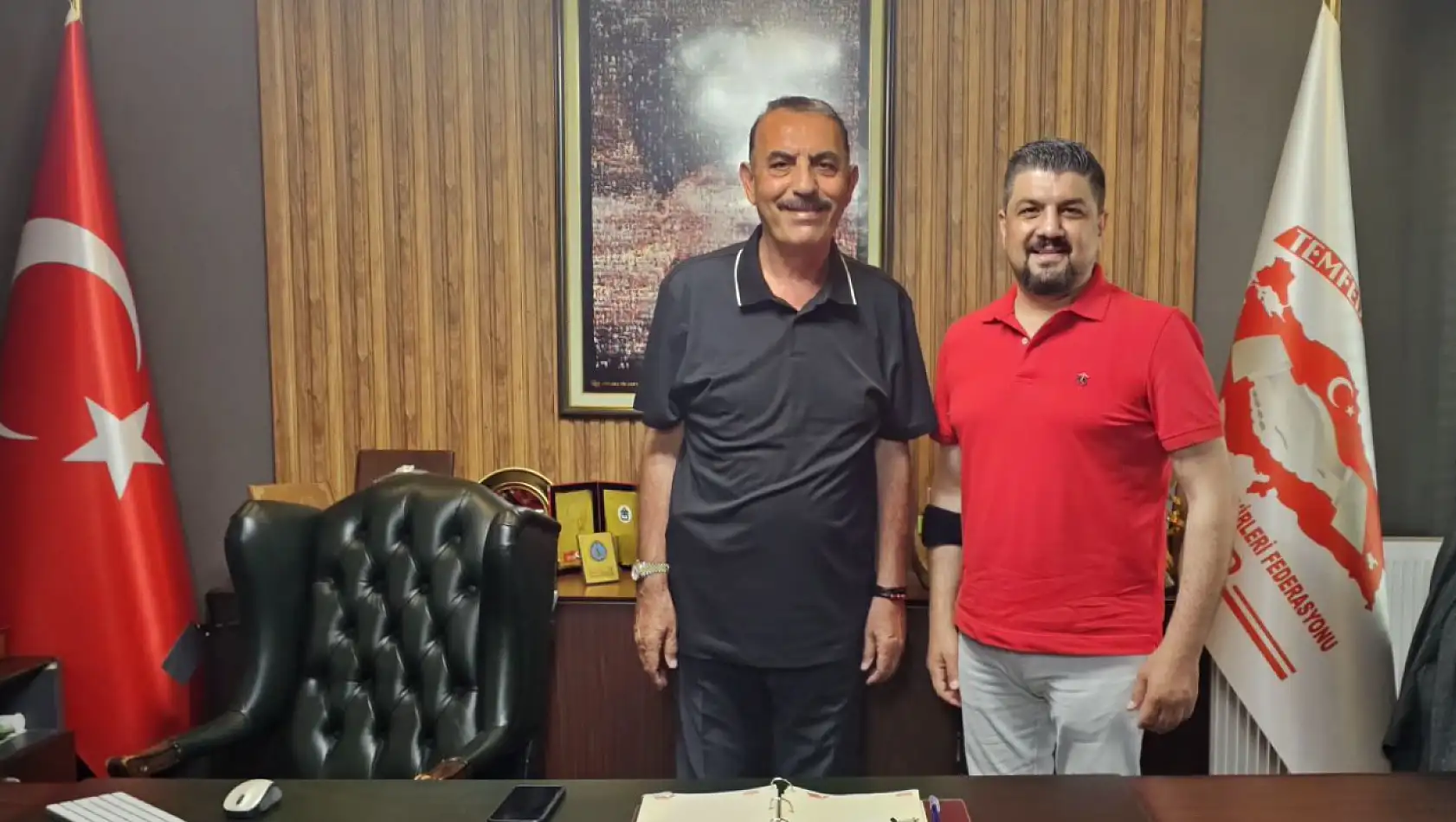 Nurullah Pektaş'tan Emlak Federasyonu Başkanı Taylan'a ziyaret