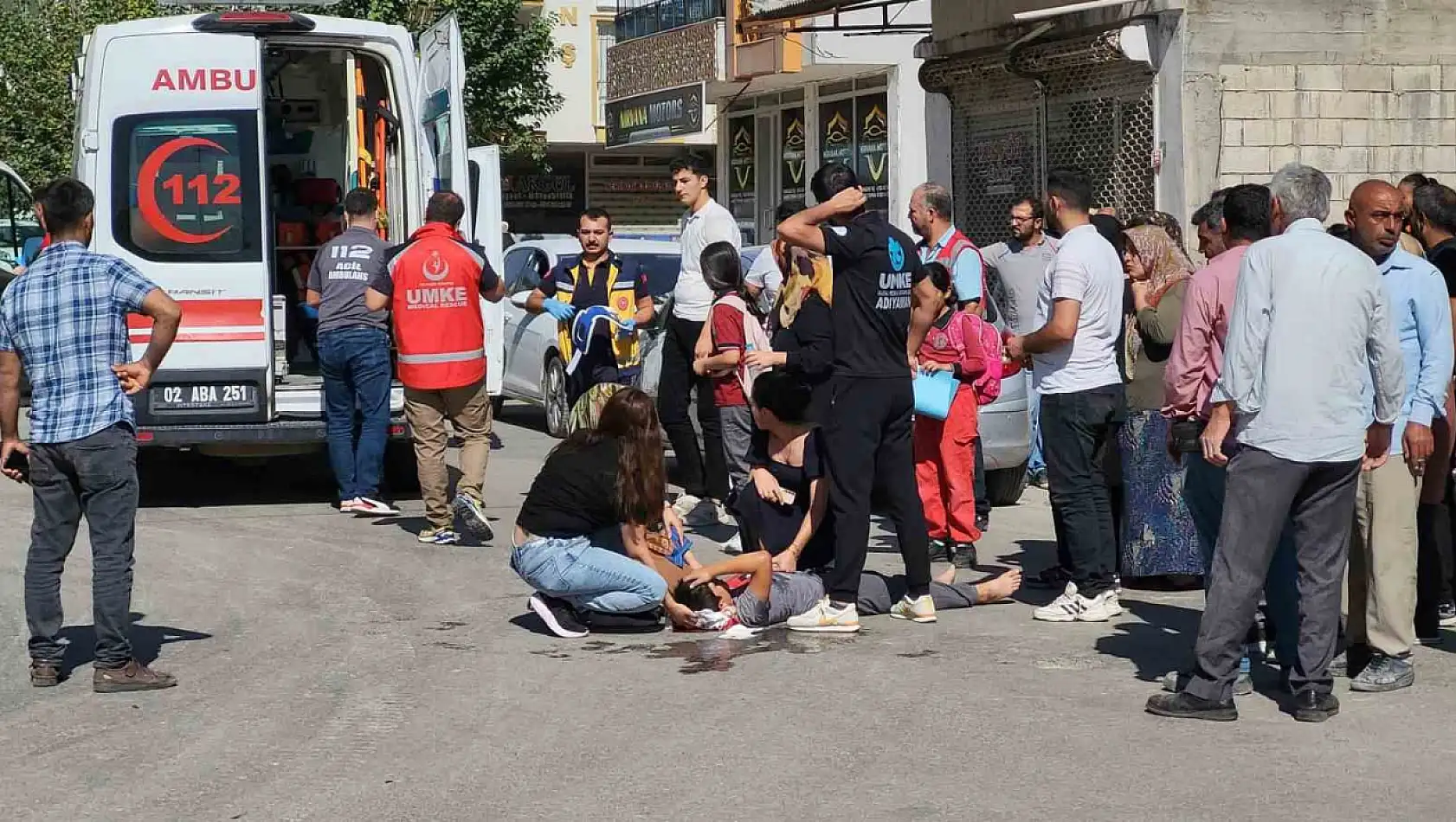 Adıyaman otomobil bisiklete çarptı