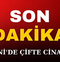 Besni'de Çifte Cinayet