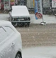 Çelikhan ilçesine yılın ilk kar yağışı başladı