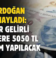 Erdoğan onayladı! Dar gelirli aileye 5050 TL yardım yapılacak