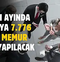 Kasım ayında kamuya 7 bin 776 yeni memur personel ve işçi alımı yapılacak