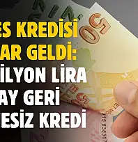 Nefes Kredisi tekrar geldi! 6 ay geri ödemesiz 1 buçuk milyon lira kredi verilecek