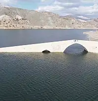 Roma dönemine ait altınlı köprüsü sular altında kalıyor