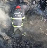 Yangında evi küle dönen yaşlı kadının cenazesine ulaşıldı