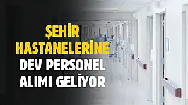 Cumhurbaşkanı Erdoğan açıkladı! Şehir hastanelerine dev personel işçi alımı yapılacak