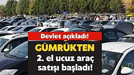 Devletten ikinci el araç satışı: 110 bin TL'den başlayan fiyatlarla yüzlerce otomobil satışta
