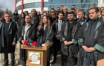 Adıyaman Barosu'ndan avukatlara yönelik saldırılara karşı açıklama