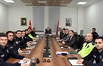 Adıyaman'da aylık emniyet değerlendirme toplantısı yapıldı