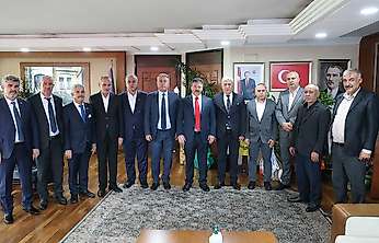 Adıyaman Esnaf Odaları Başkanlarından TESK Genel Başkanı Yiğiner'e ziyaret