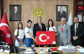 Adıyaman Lisesi heyetinden il müdürü Tosun'a ziyaret