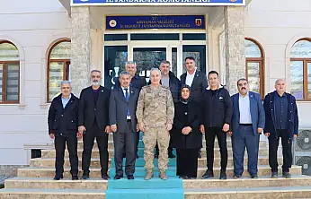 Adıyaman Muhtarlar Federasyonu yönetiminden Albay Semiz'e ziyaret