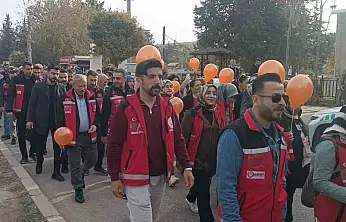 Adıyaman protokolü kadına şiddet için yürüdü