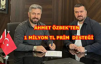 Ahmet Özbek'ten Kahta 02 Spora 1 Milyon TL prim desteği