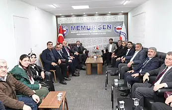 Bakan Yardımcısı Aydın ve beraberindeki heyetten Memur-Sen'e ziyaret