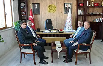 Bakanlık müfettişlerinden il müdürü Tosun'a ziyaret