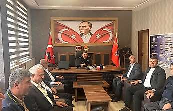 Başkan Çelebi'den Kâhta İlçe Emniyet Müdürlüğüne ziyaret