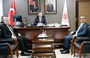 Başkan Ergen ve Taşkın'dan Bakan Yardımcısı Aydın'a ziyaret