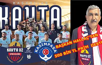 Başkan Hallaç'tan Kahta 02 Spora 500 Bin TL prim desteği