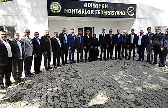 Başkan Tutdere 'den Adıyaman Muhtarlar Federasyonuna ziyaret