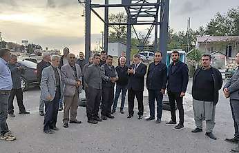 Besni Merinos Karma Sanayi Sitesi girişine modern nizamiye çalışması