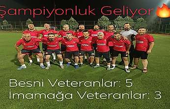Besni veteranlar takımı yarı finalde