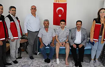 Bilici Kuzey Irak Gazisi Serkan Bereket'i evinde ziyaret etti