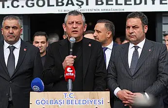 CHP Genel Başkanı Özgür Özel Gölbaşı'nda vatandaşlara hitap etti