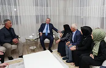 Cumhurbaşkanı Erdoğan, İndere'de Kizir ailesine misafir oldu