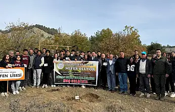Gölbaşı Fen Lisesi Nefes Oluyor hatıra ormanı oluşturuldu