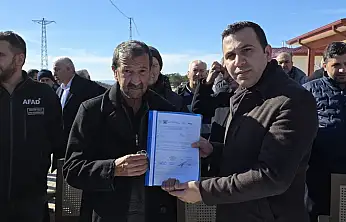 Gölbaşı Meydan Köyünde 82 konut anahtarı ailelere teslim edildi