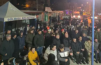 Gölbaşı'nda deprem şehitleri gözyaşlarıyla anıldı