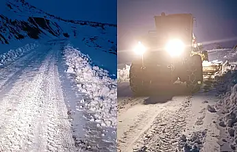 Gölbaşı'nda karla mücadele çalışmaları aralıksız sürüyor