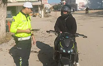 Gölbaşı'nda motosiklet denetimi devam ediyor