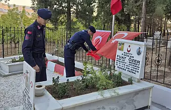 Gölbaşı'nda Şehit kabirlerinde bakım yapıldı