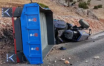 Gölbaşı'nda traktör devrildi: 2 yaralı