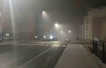 Gölbaşı'nda yoğun sis etkili oldu