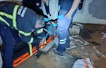 İnşaat boşluğuna düşen kişi yaralandı