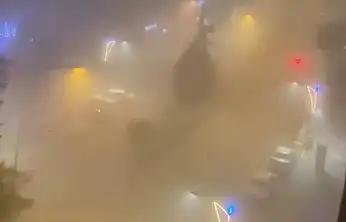 Kahta'da yoğun sis etkili oldu