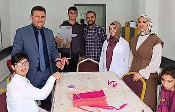 Kahta İlçe Milli Eğitim Müdürü Lütfi Başli Özel Eğitim Meslek Okulunda incelemelerde bulundu