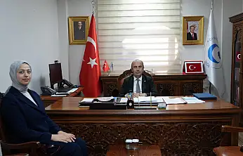 Kaymakam adayı Nihal Özer mezun olduğu üniversiteyi ziyaret etti